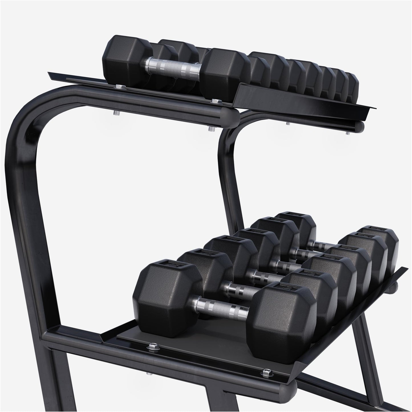 Rack de rangement avec set d'haltères hexagonaux de 237 kg - Gorilla Sports France