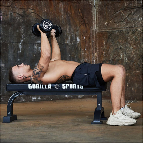 Haltère rond en caoutchouc