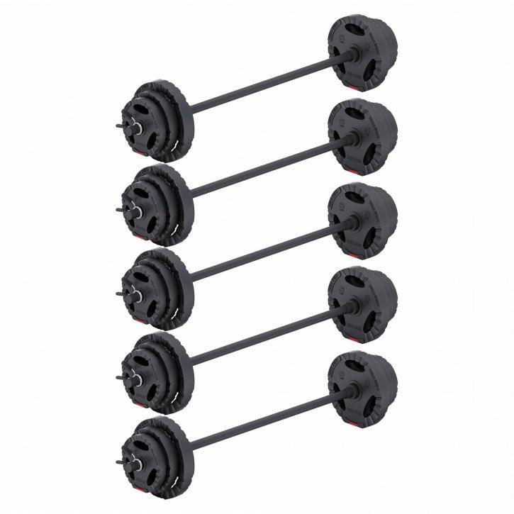 Barre longue aérobic noire 130 cm - Gorilla Sports France