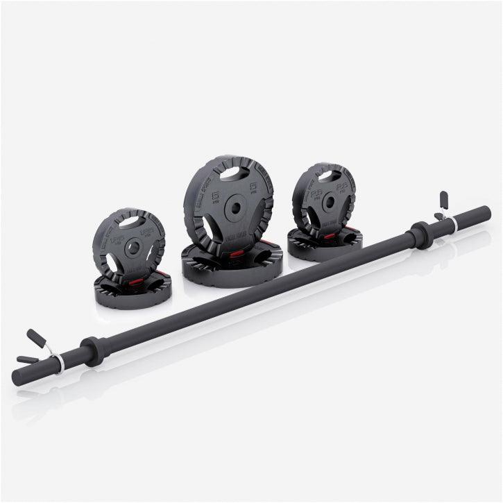 Barre longue aérobic noire 130 cm - Gorilla Sports France