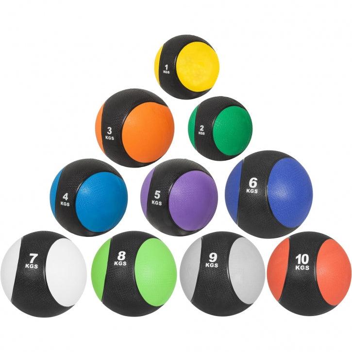 Médecine ball en caoutchouc - Gorilla Sports France