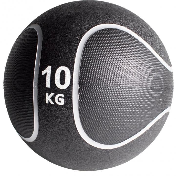 Médecine-ball noir/gris - Gorilla Sports France