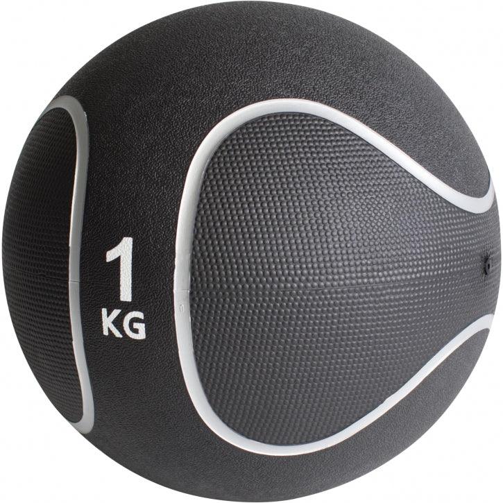 Médecine-ball noir/gris - Gorilla Sports France