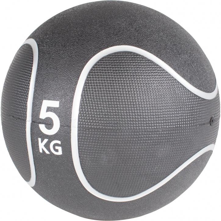 Médecine-ball noir/gris - Gorilla Sports France