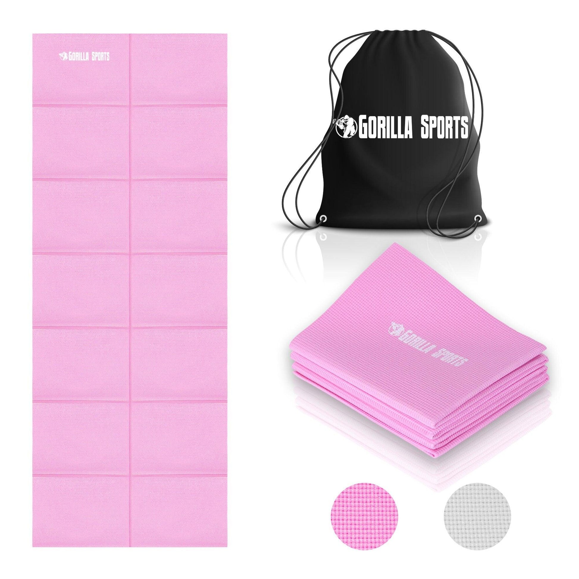 Tapis de yoga pliable (avec sac de transport) - Gorilla Sports France