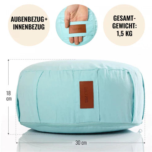 Yoga Set - Coussin de méditation et Sangle de yoga