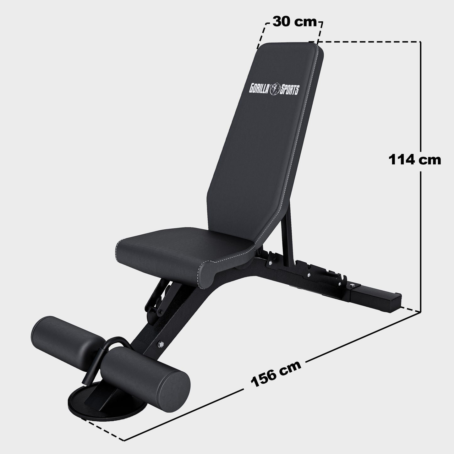Banc de musculation réglable - Dossier inclinable