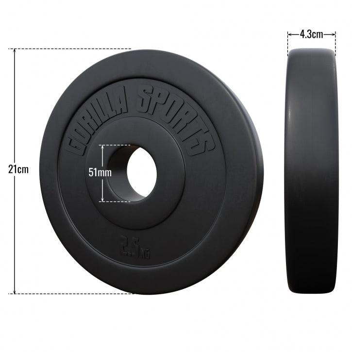 Disque olympique en plastique 50/51mm - Gorilla Sports France