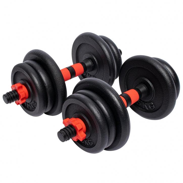 Set d'haltères en fonte - Gorilla Sports France