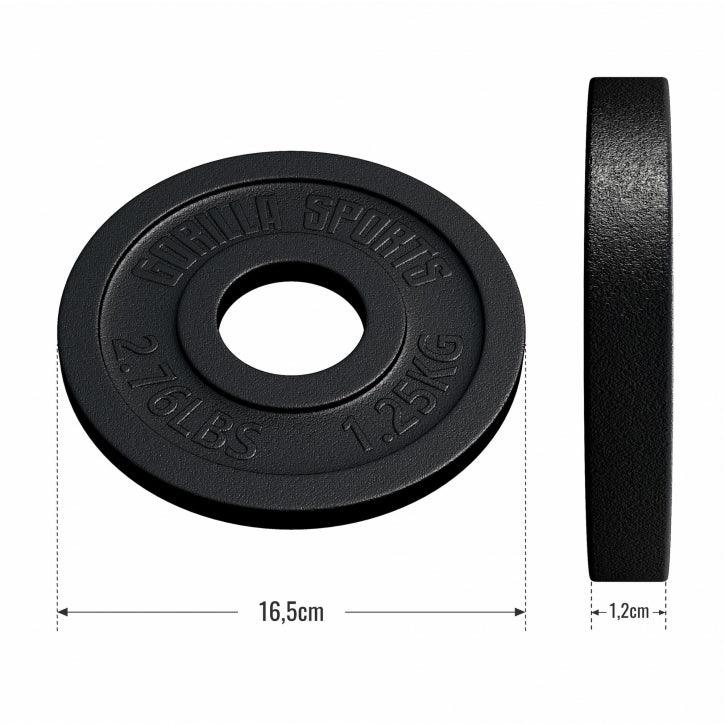 Disque olympique en fonte 50/51 mm - Gorilla Sports France