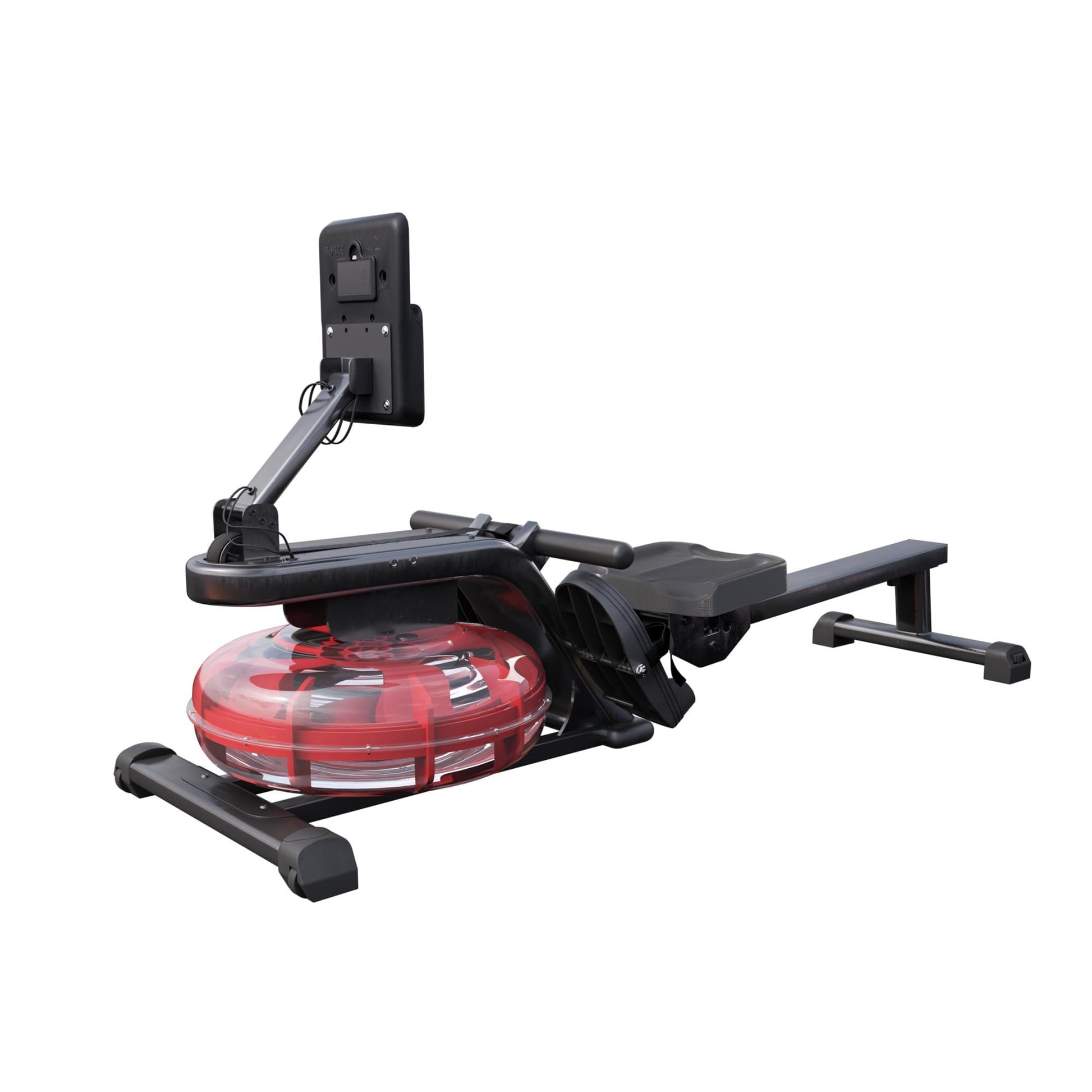 Rameur à eau réglable noir/rouge - Gorilla Sports France