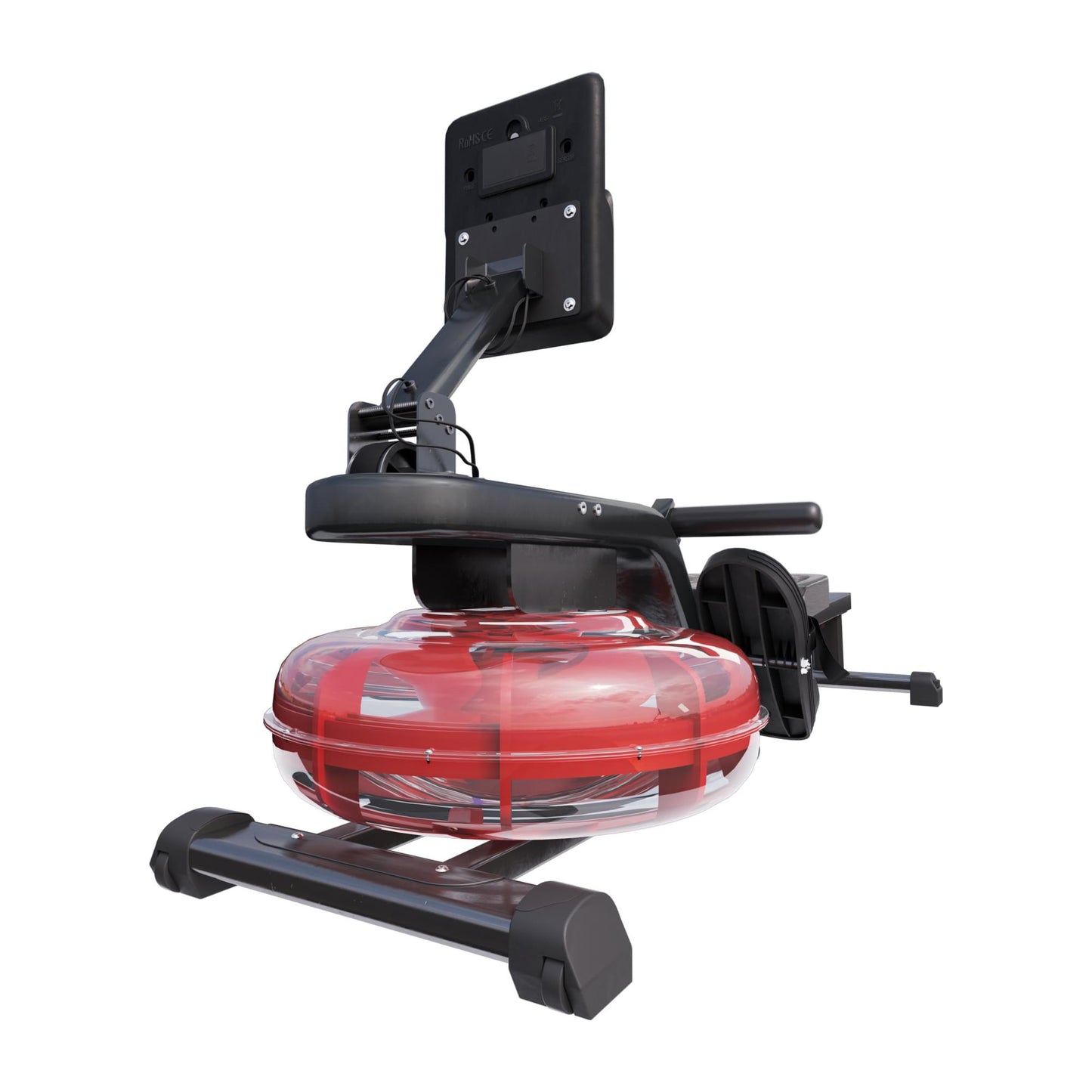 Rameur à eau réglable noir/rouge - Gorilla Sports France