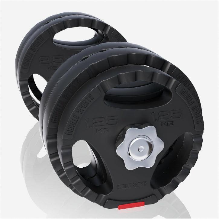 Set d’haltères en plastique avec grip - Gorilla Sports France