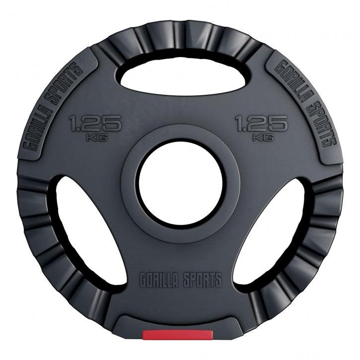 Disque olympique en plastique avec poignées grip 50/51mm - Gorilla Sports France