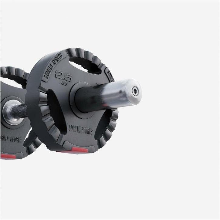 Disque olympique en plastique avec poignées grip 50/51mm - Gorilla Sports France