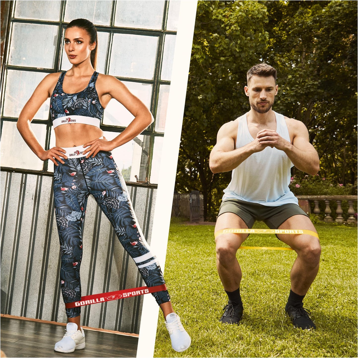 Set de bandes de résistance avec sac de transport - Gorilla Sports France