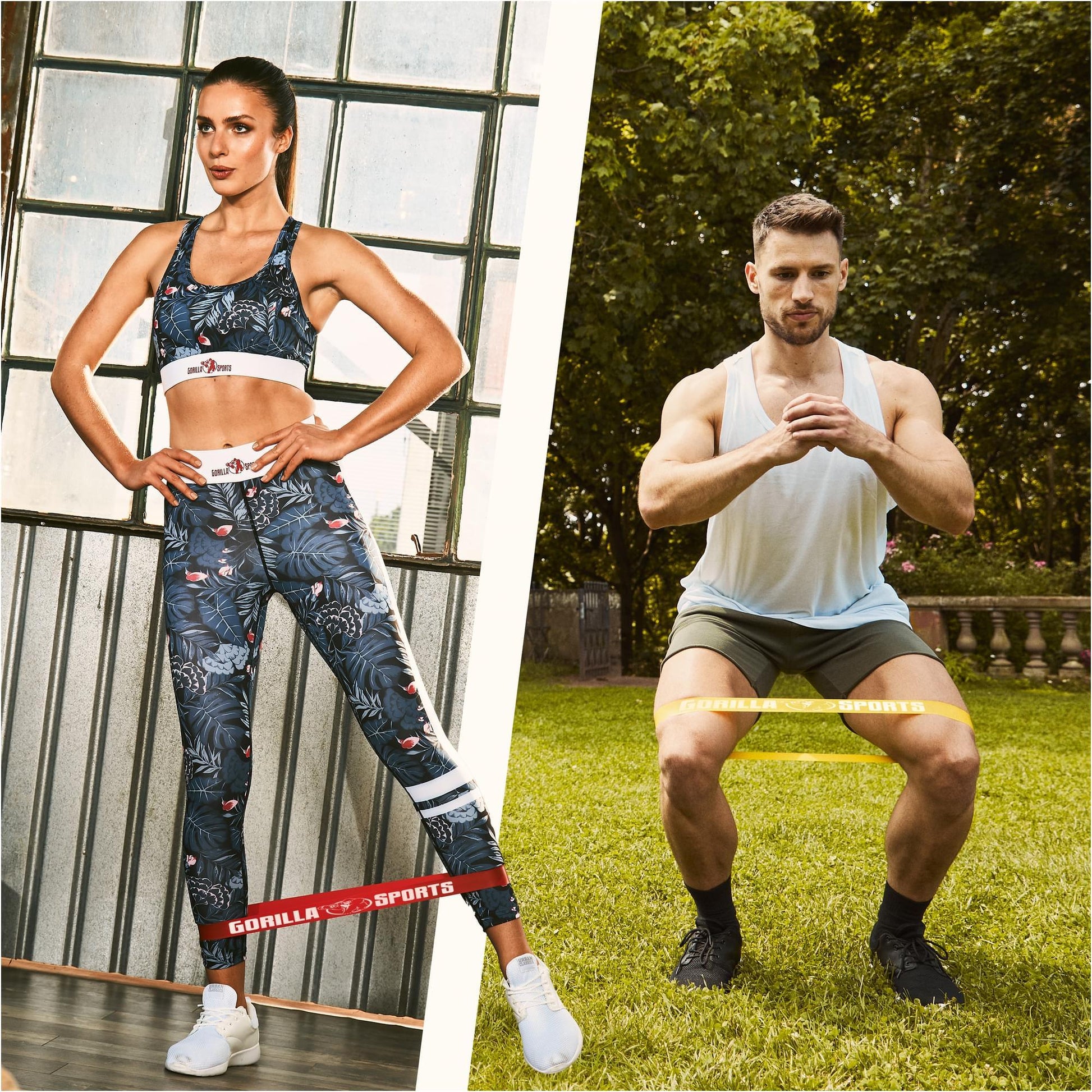 Set de bandes de résistance avec sac de transport - Gorilla Sports France