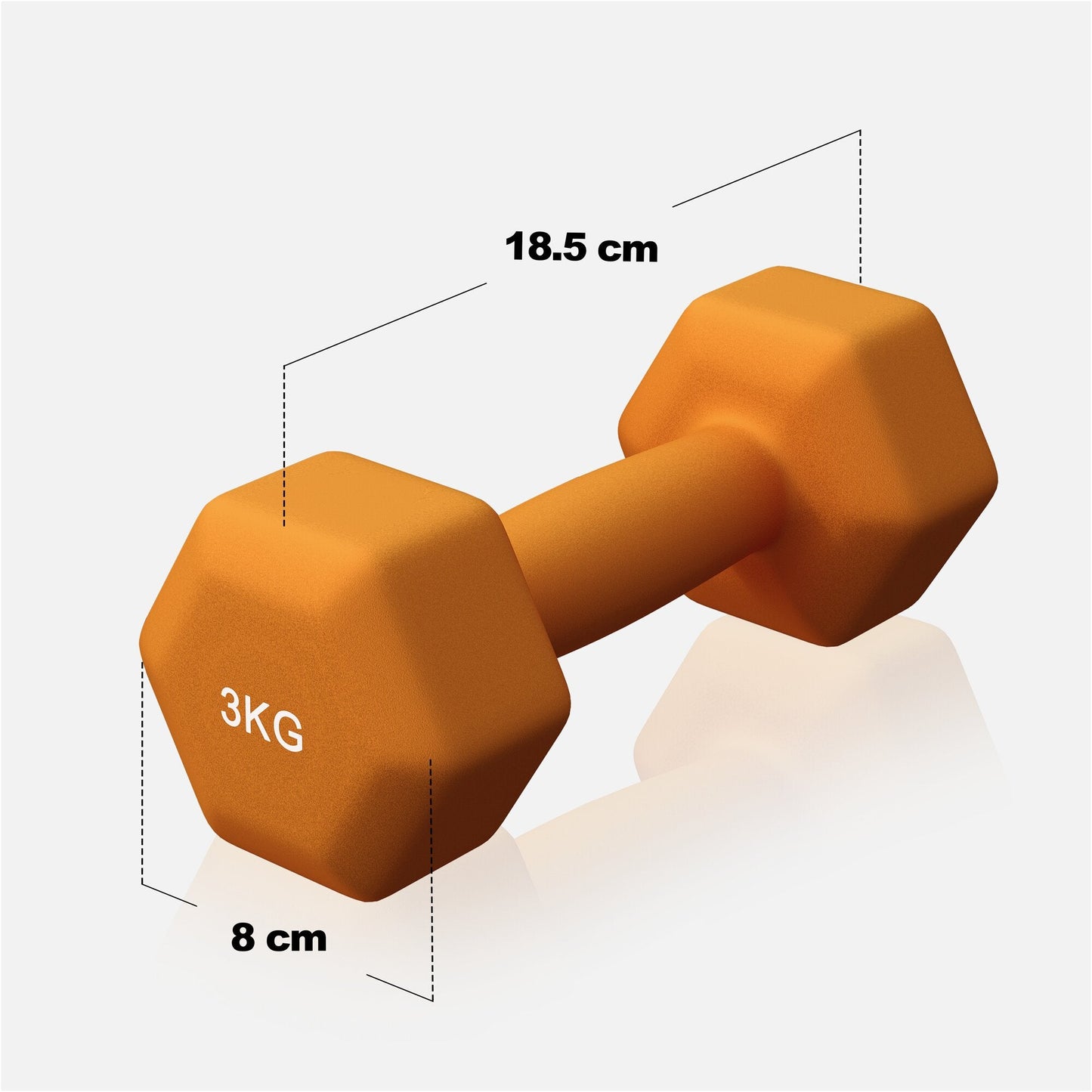 Kit Haltères en Néoprène (1 - 5 kg) - Gorilla Sports France