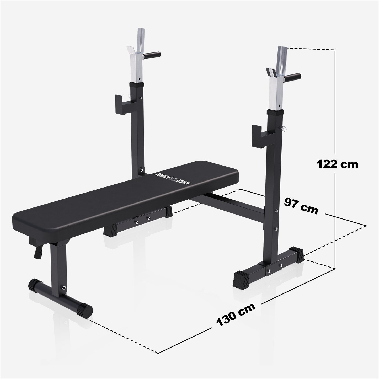 Banc Musculation avec Support (Set 40 - 100 kg)
