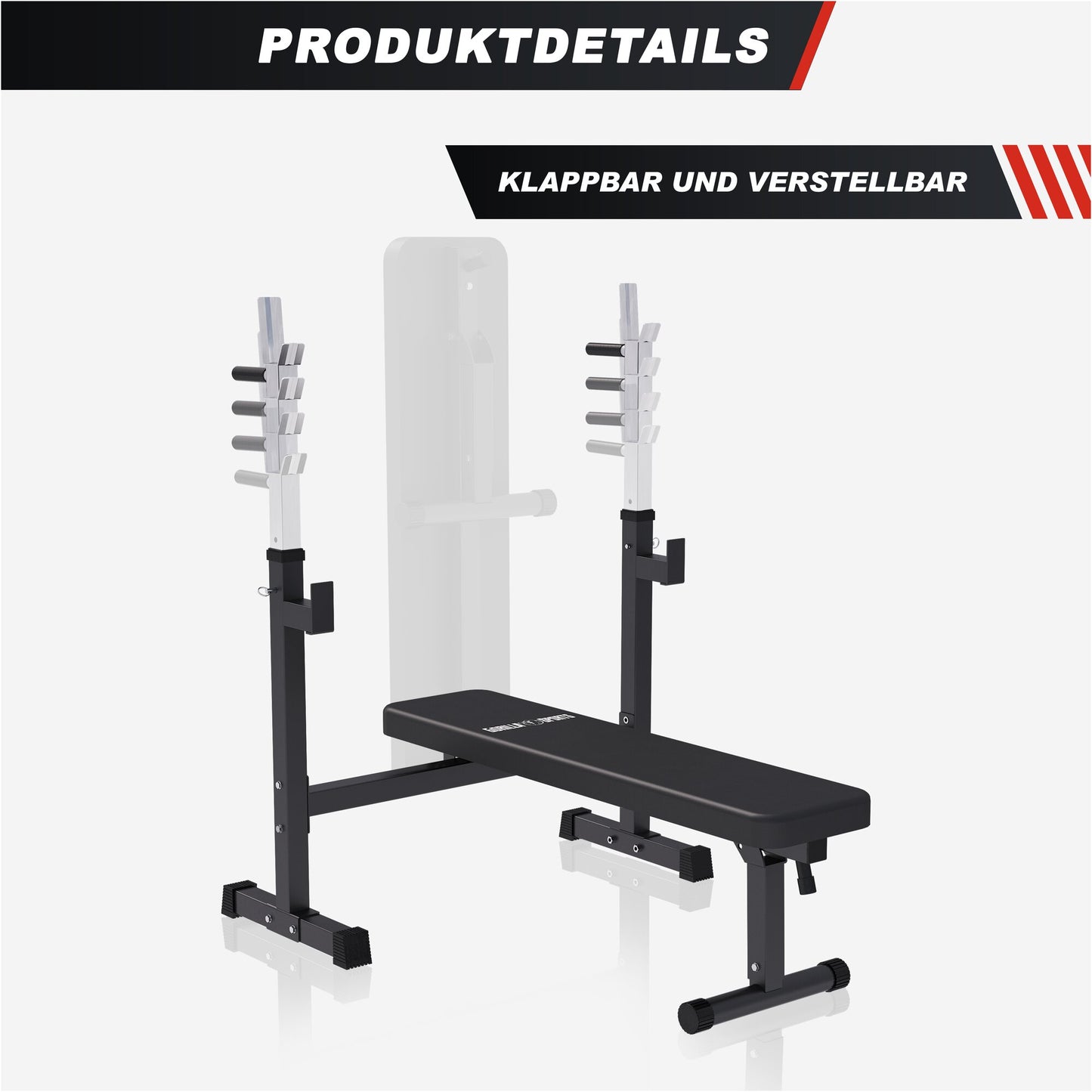 Banc Musculation avec Support (Set 40 - 100 kg)