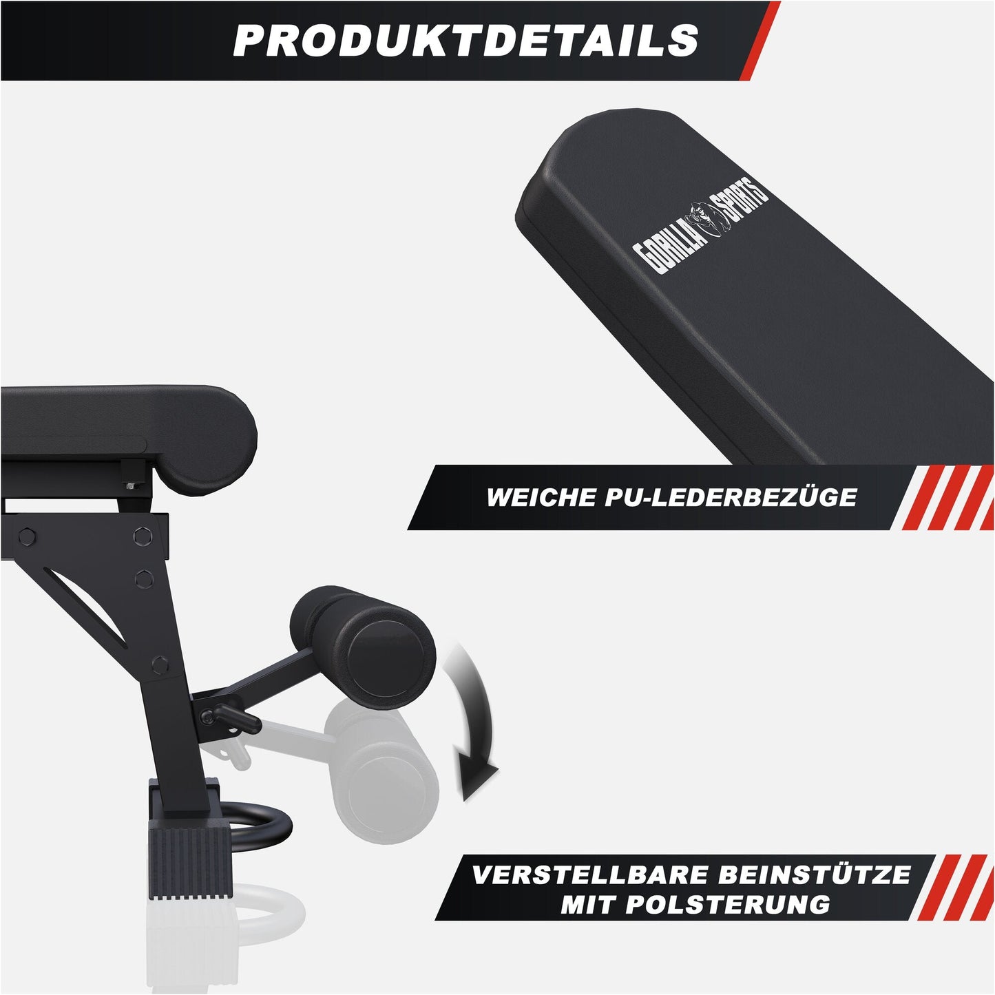 Banc de musculation réglable Noir