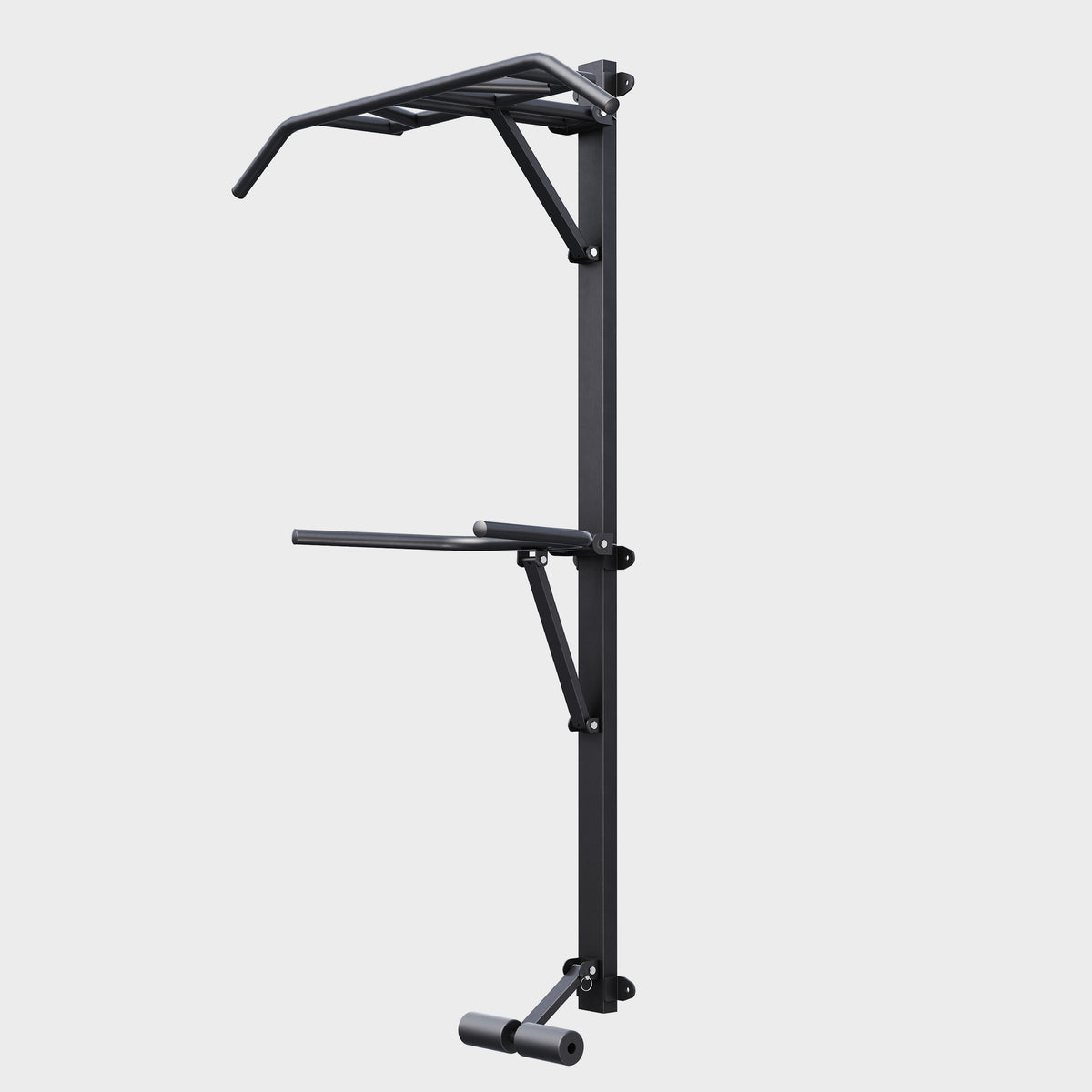 Station de traction et dips murale pliable