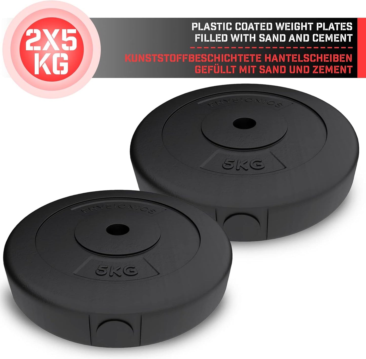 Disques de musculation 30/31 mm en plastique