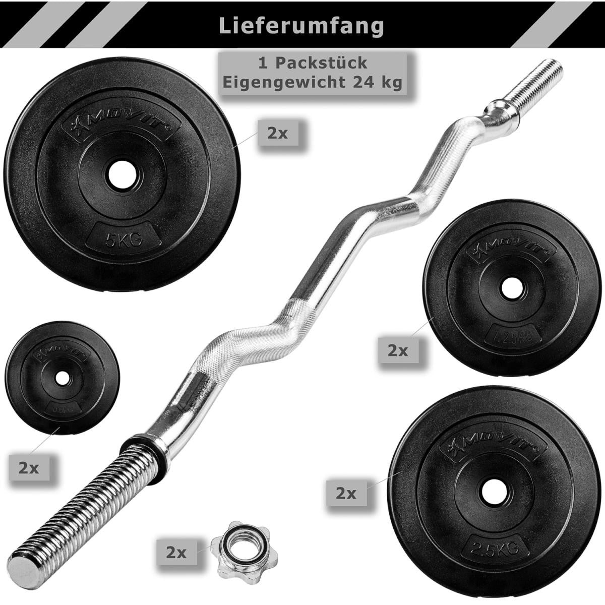 Set d’haltères 23,5 – 35 kg
