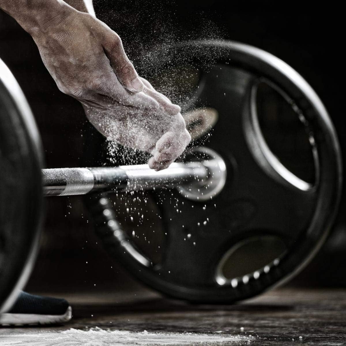 Barre d’haltère noir / chromée