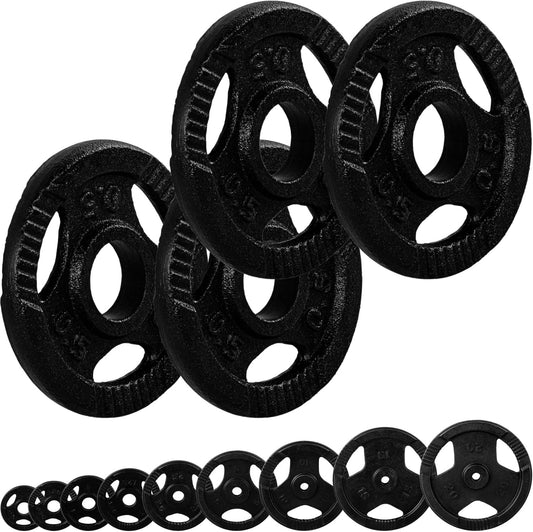 Disques de musculation 30/31 mm en fonte avec poignées