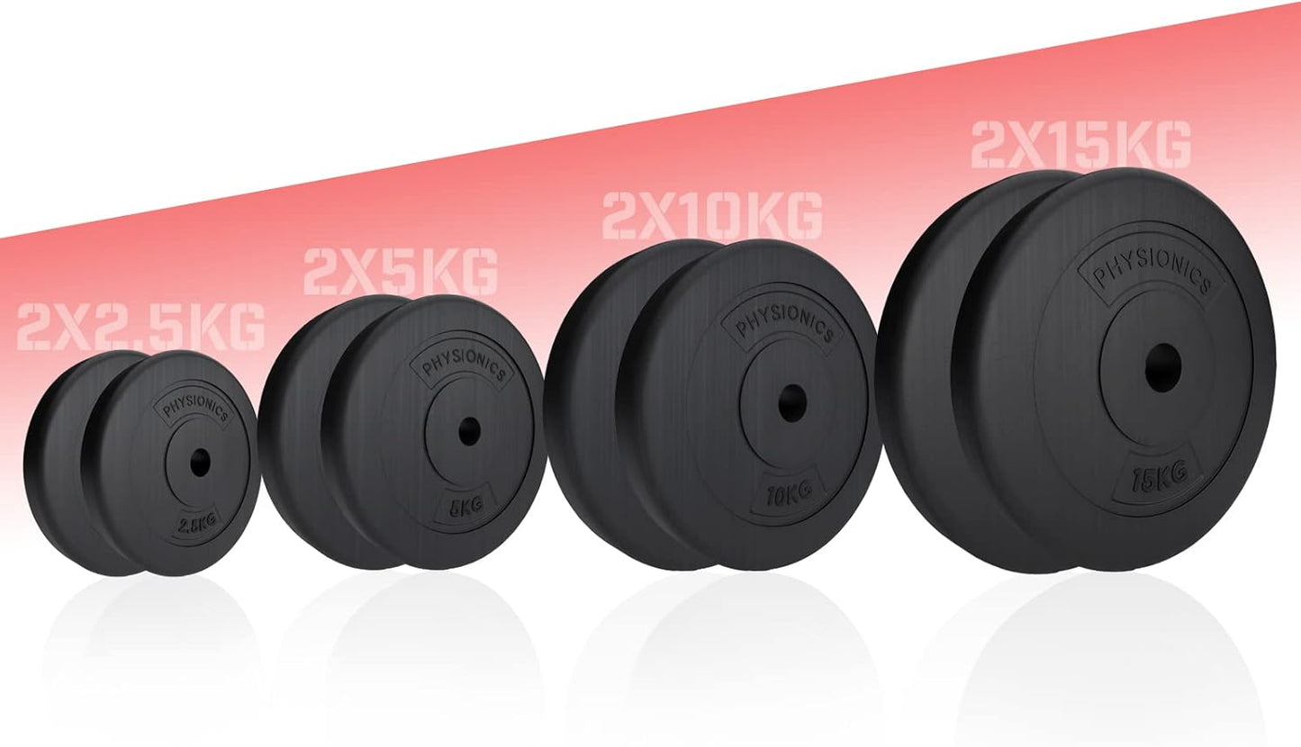 Disques de musculation 30/31 mm en plastique