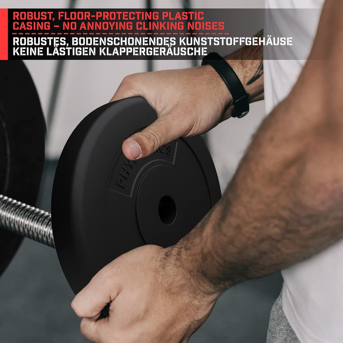 Disques de musculation 30/31 mm en plastique