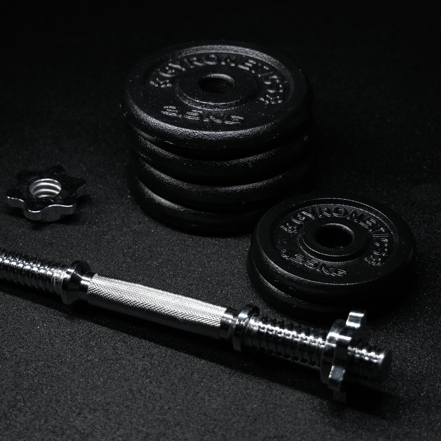 Set d'haltères courts E-Series en fonte 15 kg
