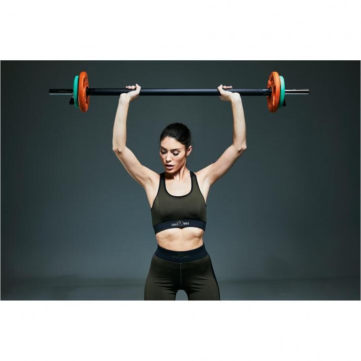 Disque olympique en caoutchouc avec poignées grip - Gorilla Sports France