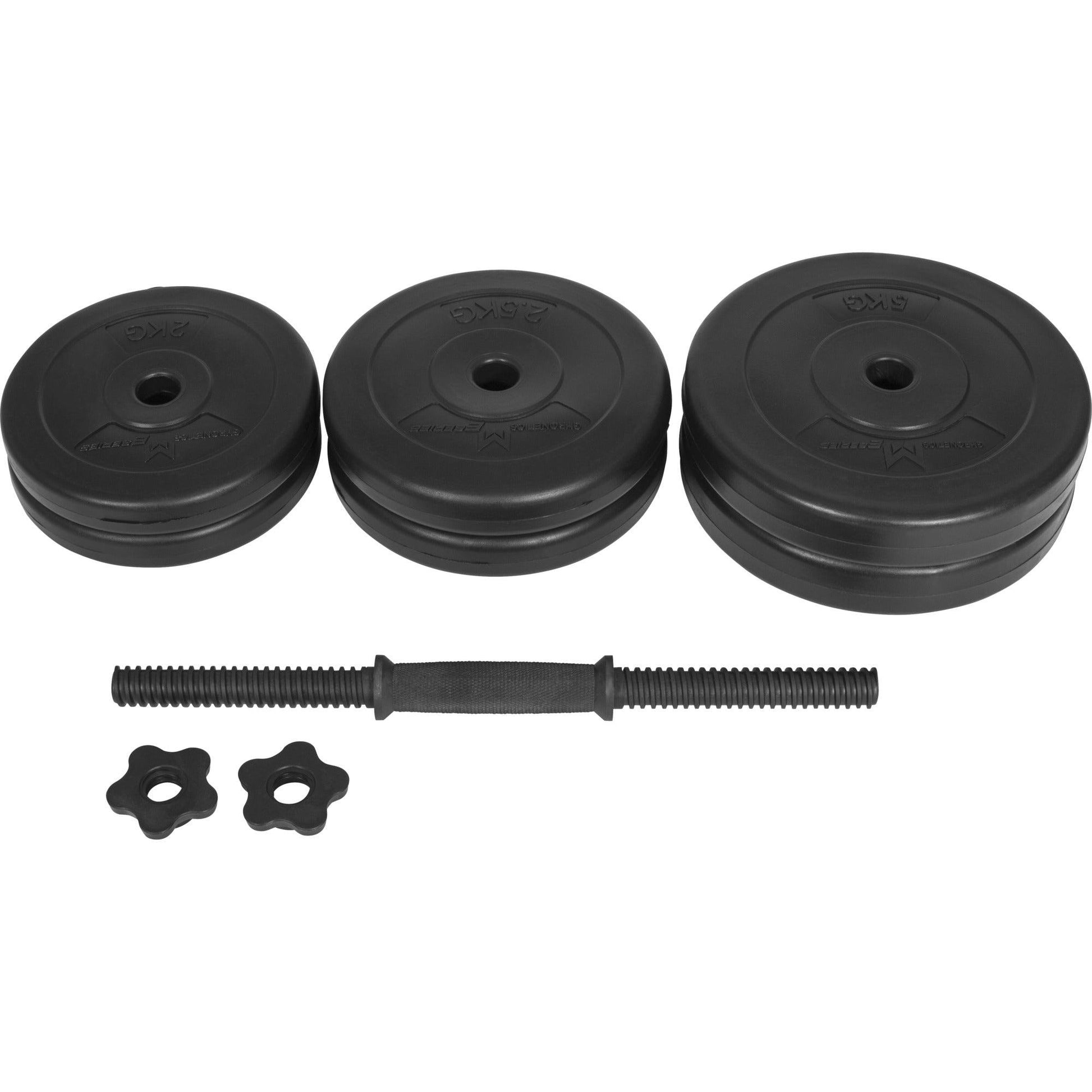 Set d'haltères courts E-Series en plastique 20 kg - Gorilla Sports France