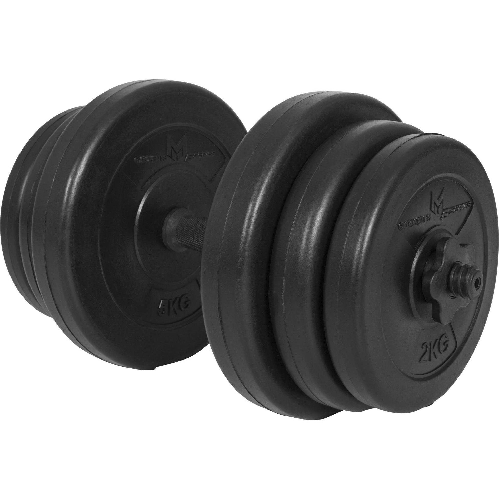Set d'haltères courts E-Series en plastique 20 kg - Gorilla Sports France