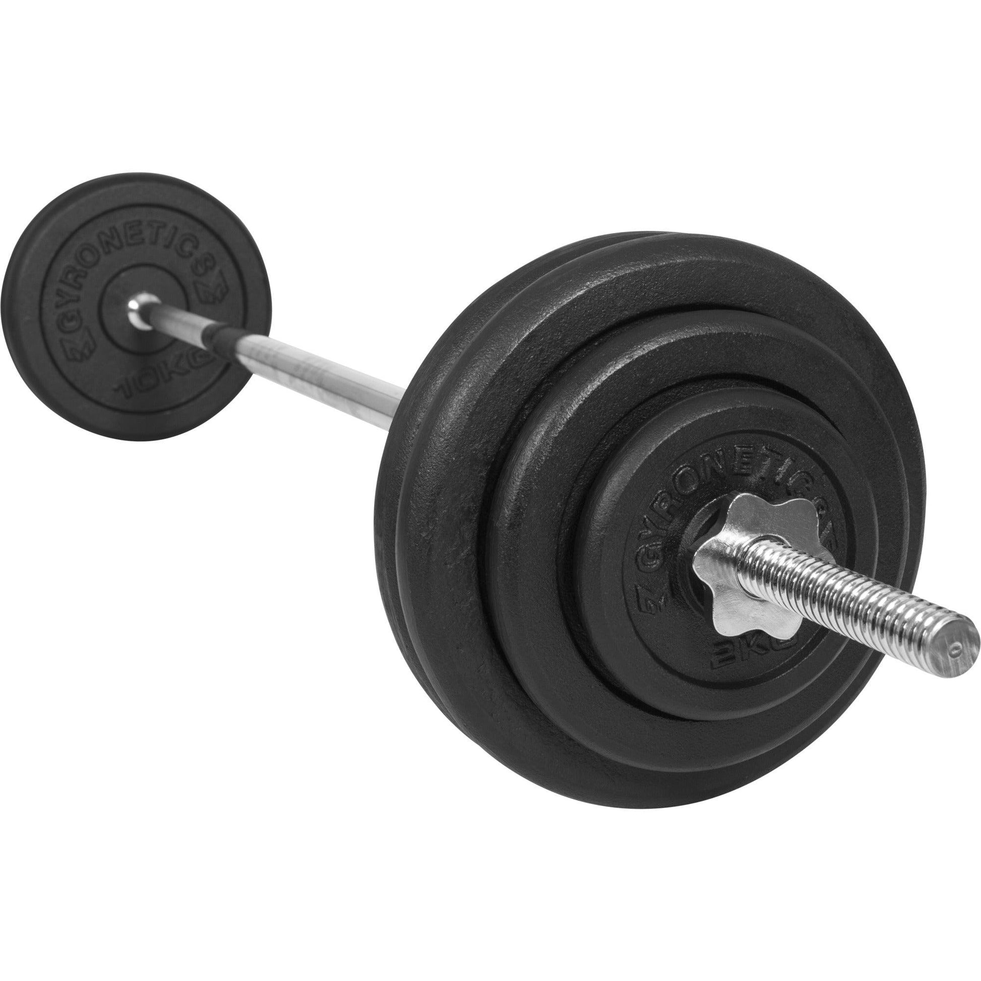 Set d'haltères longs E-Series en fonte 60 kg - Gorilla Sports France