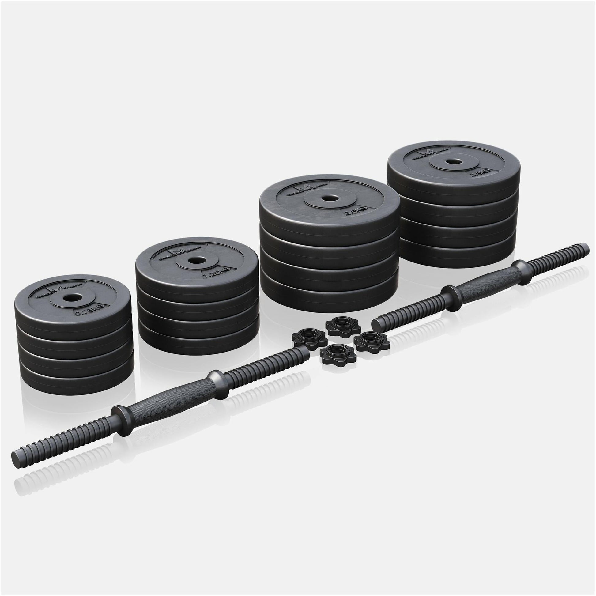 Set d'haltères courts E-Series en plastique 30 kg - Gorilla Sports France