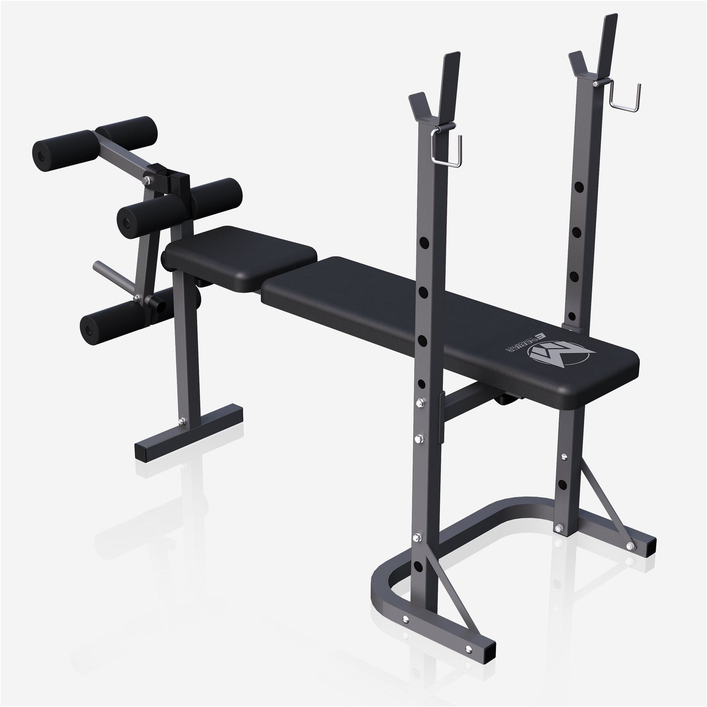 Banc de musculation avec support de barres