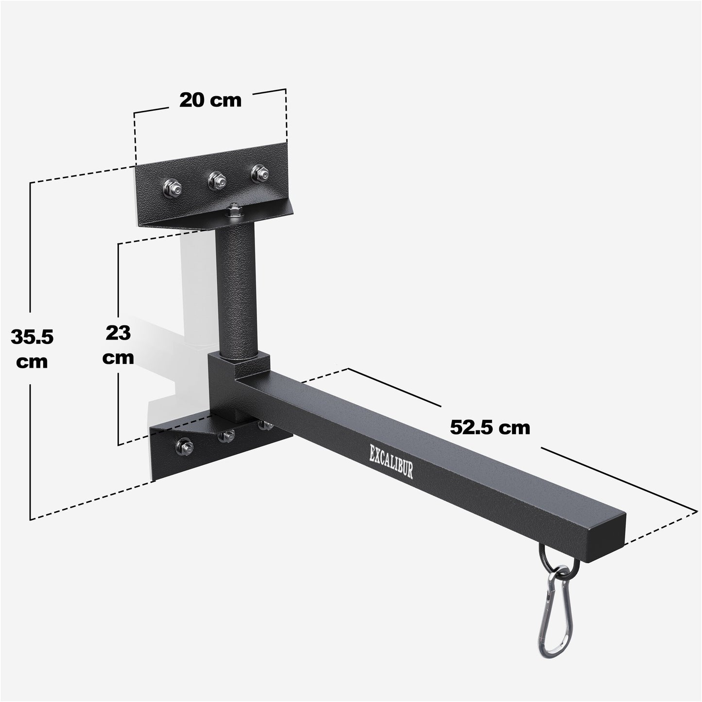 Support mural pliable pour sac de frappe