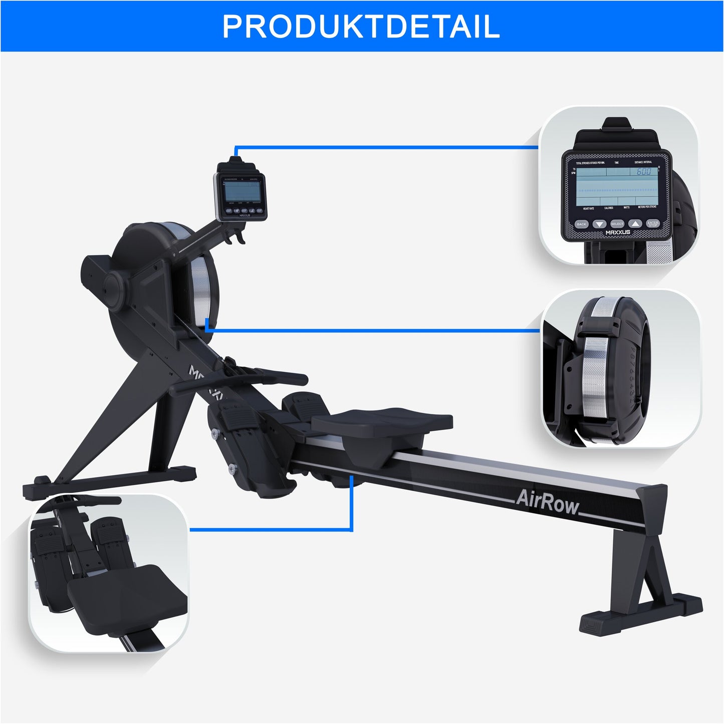 Rameur AirRow - Gorilla Sports France