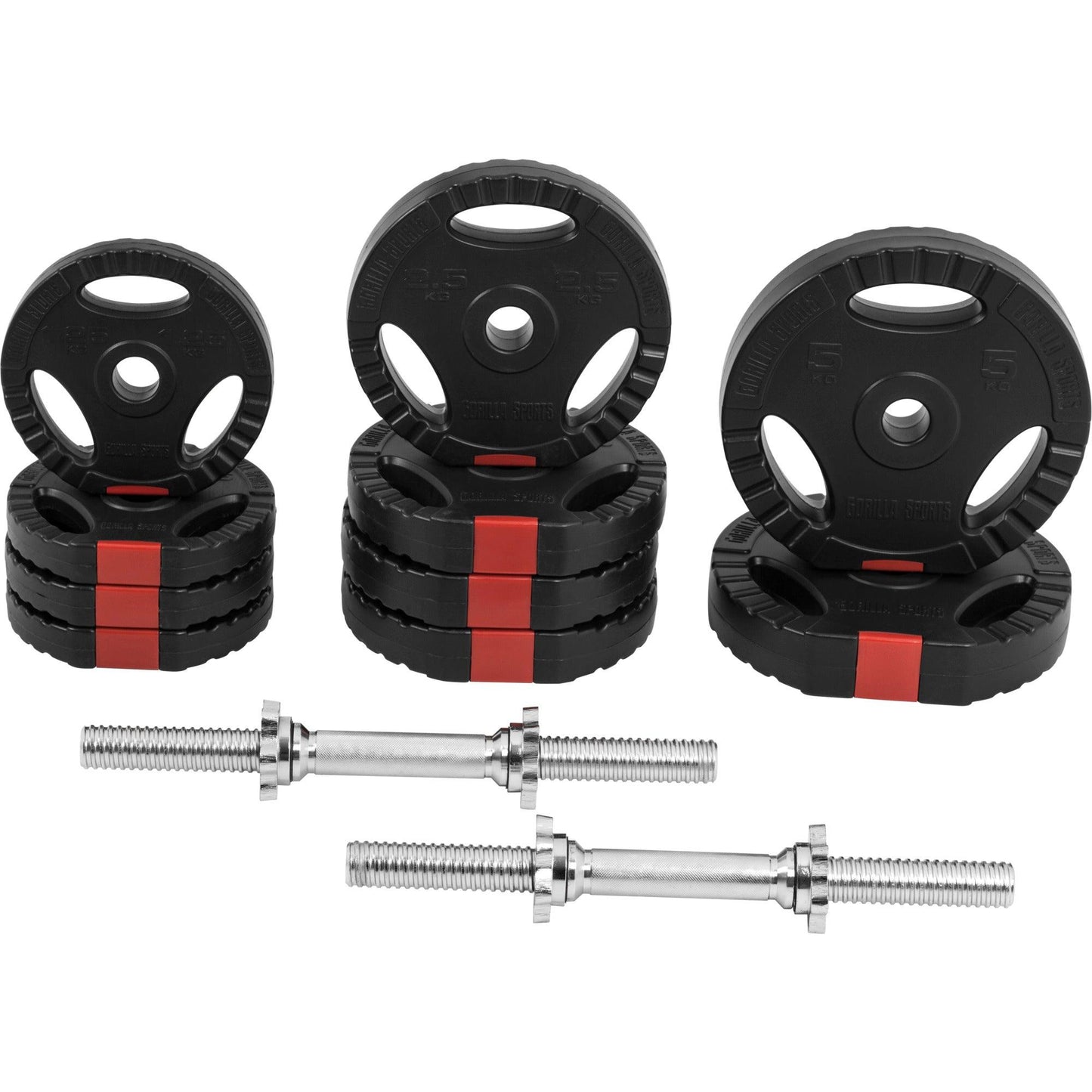 Set d’haltères en Vinyle Gripper 30 kg - Gorilla Sports France