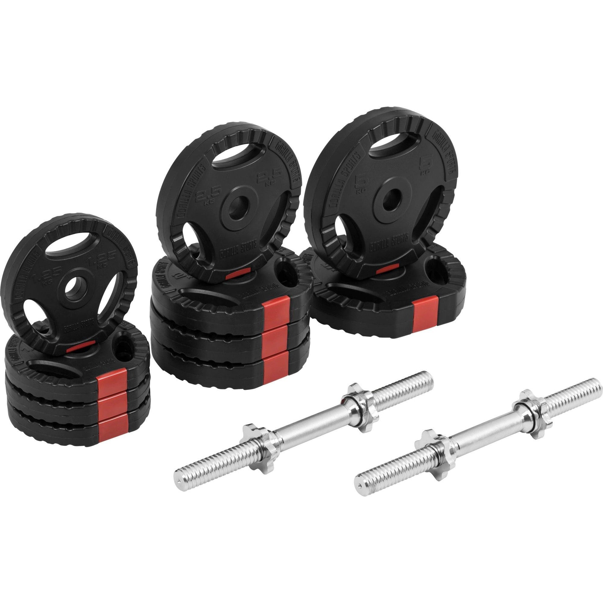 Set d’haltères en Vinyle Gripper 30 kg - Gorilla Sports France
