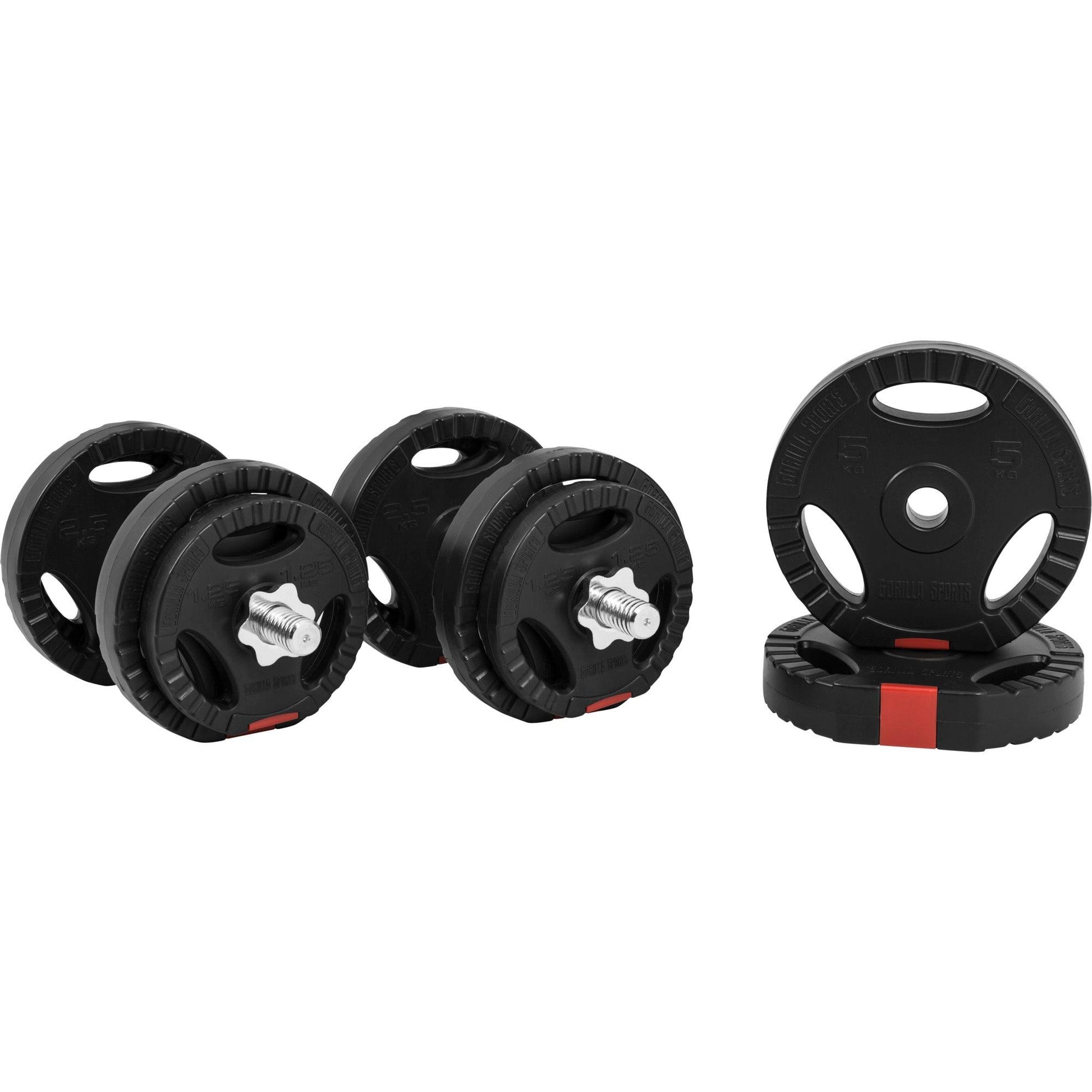 Set d’haltères en Vinyle Gripper 30 kg - Gorilla Sports France