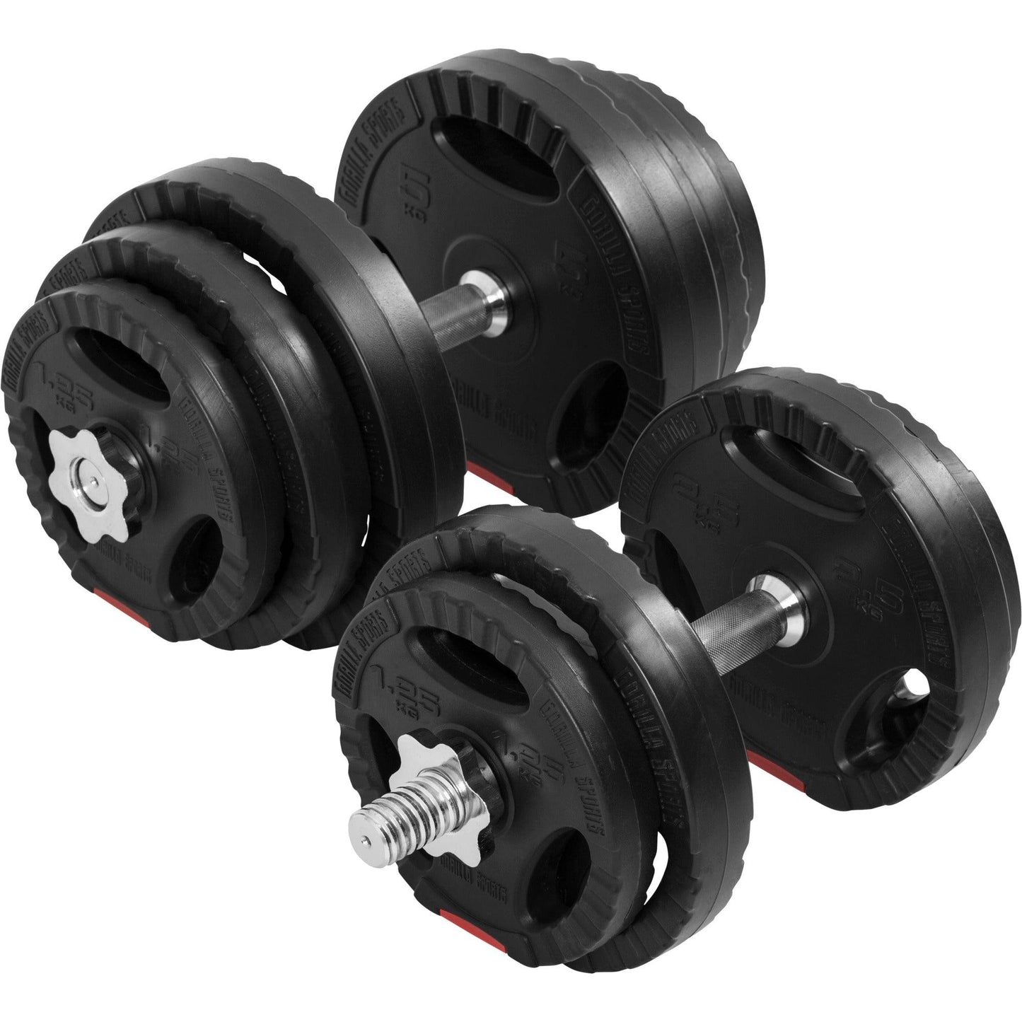 Set d’haltères en Vinyle Gripper 30 kg - Gorilla Sports France