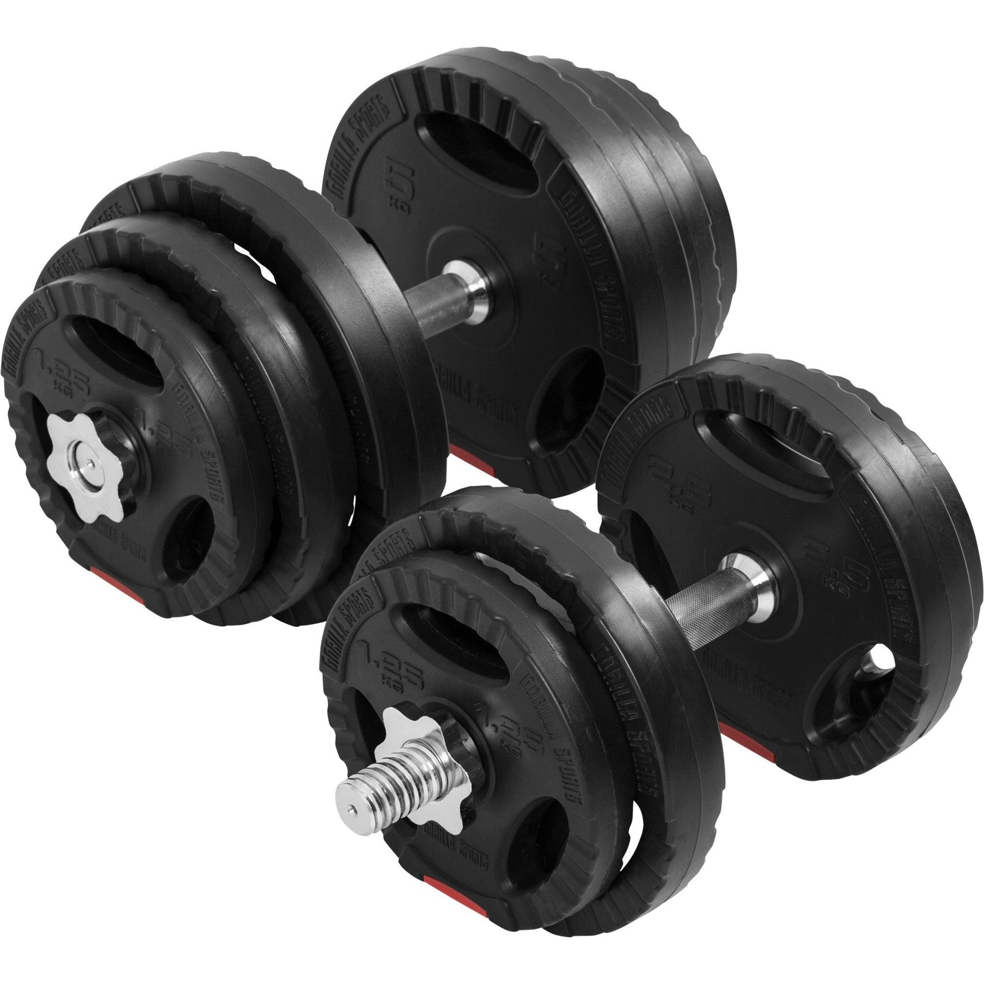 Set d’haltères en Vinyle Gripper 30 kg - Gorilla Sports France