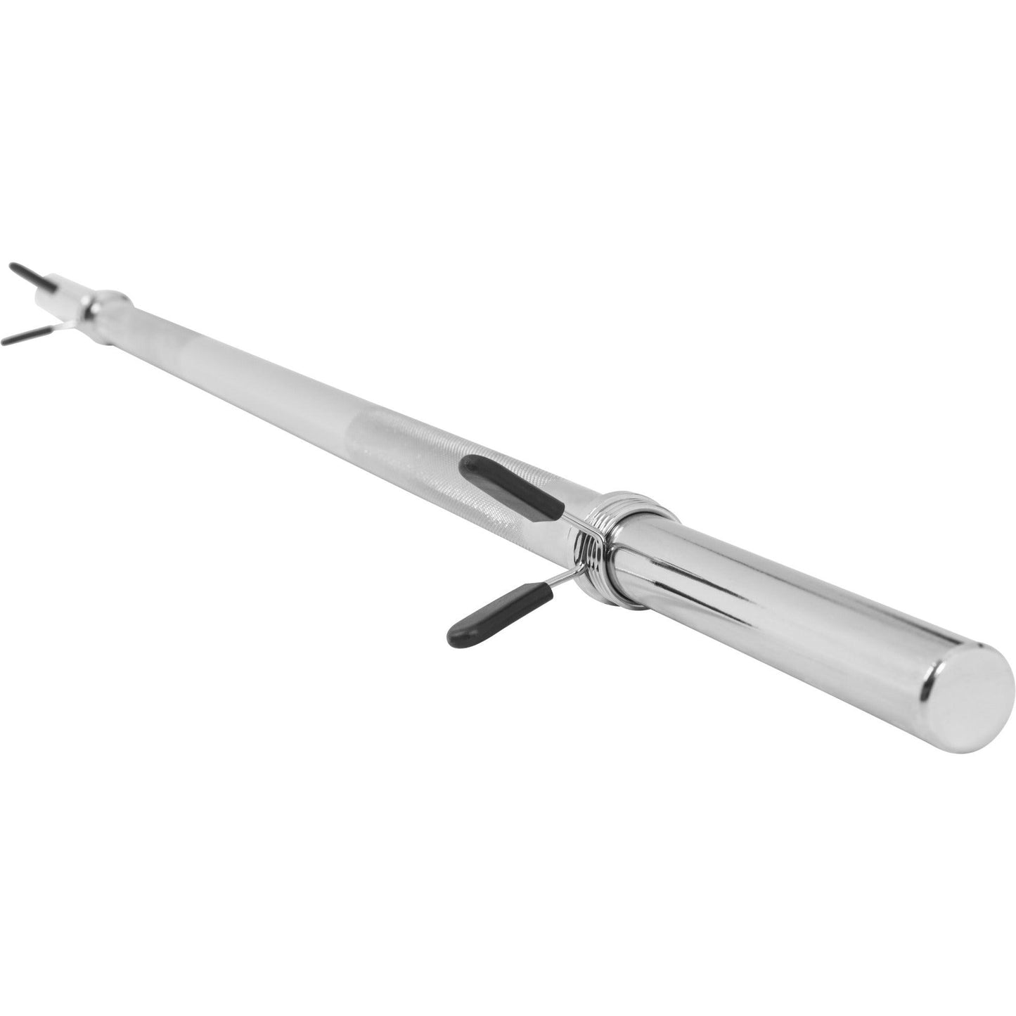 Barre longue de musculation chromée de 120 cm - Gorilla Sports France