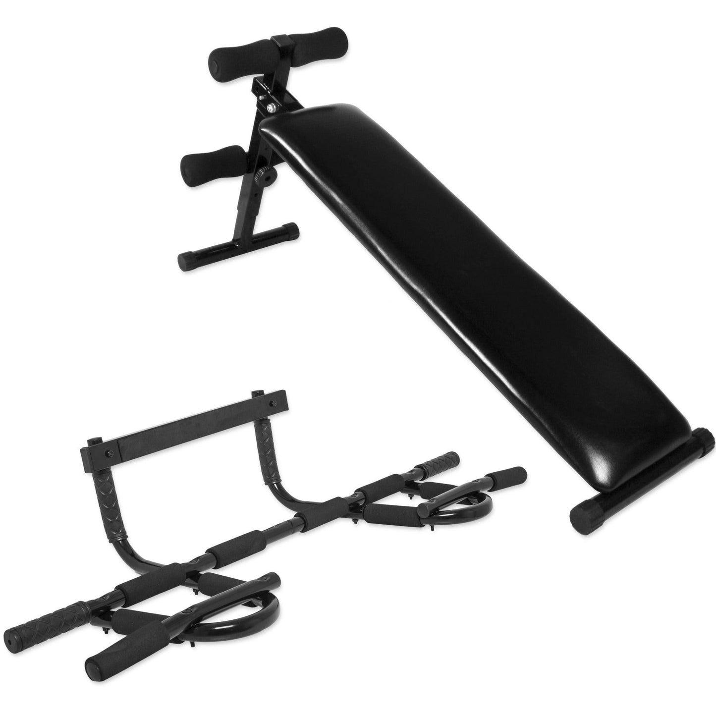 Set incluant une planche à abdominaux avec barre de traction - Gorilla Sports France