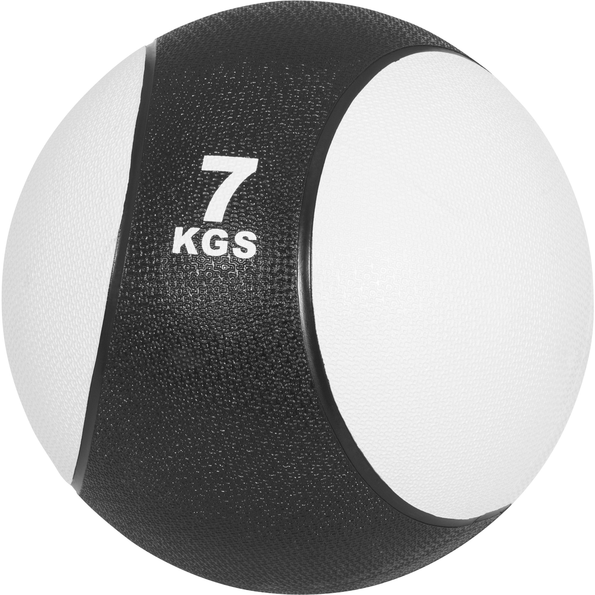 MÃ©decine ball de 7 KG - blanc/noir - ballon de musculation