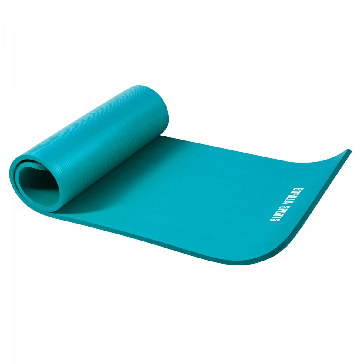Petit tapis de yoga en mousse - 190 x 60 x 1,5 cm (Yoga - Pilates - sport Ã domicile) Bleu